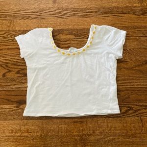 Delia’s sunflower cropped tee 90s 00s Y2K crop top Dolls Kill Brandy Melville